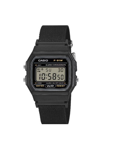 Reloj Casio F-91WF-1A  Reloj Digital Unisex Vintage Alarma y Cronómetro
