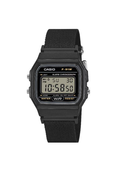 Reloj Casio F-91WF-1A  Reloj Digital Unisex Vintage Alarma y Cronómetro