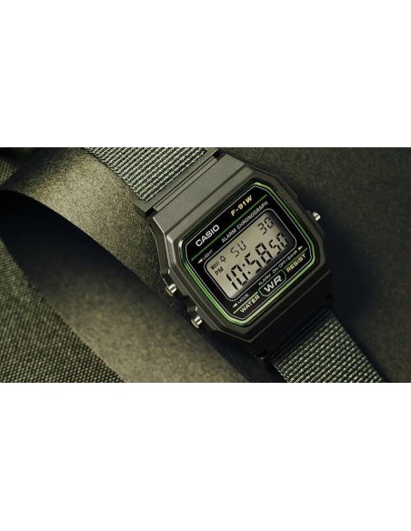 Reloj Casio F-91WF-3A  Reloj Digital Unisex Vintage Alarma y Cronómetro
