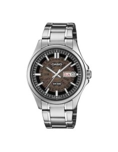 Reloj Casio MTP-E740-1A Reloj de Hombre Analógico con Esfera Negra Correa de Acero