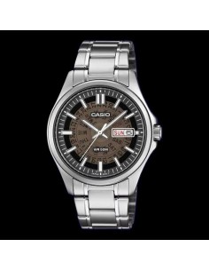 Reloj Casio MTP-E740-1A Reloj de Hombre Analógico con Esfera Negra Correa de Acero 2