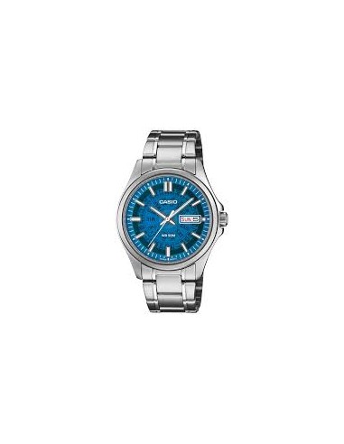 Reloj Casio MTP-E740-2A2 Reloj de Hombre Analógico con Esfera azul Correa de Acero