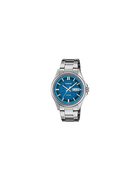 Reloj Casio MTP-E740-2A2 Reloj de Hombre Analógico con Esfera azul Correa de Acero