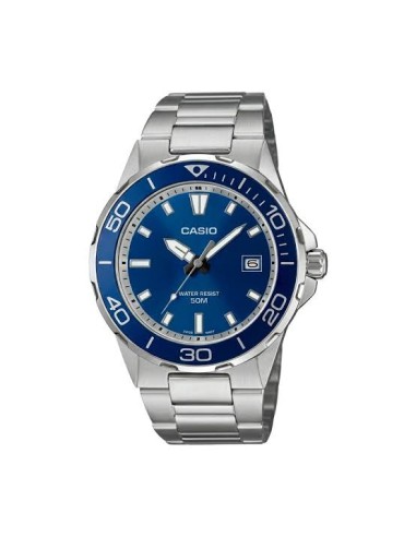 Reloj Casio Timeless MTD-145D-2A para hombre correa de acero inoxidable