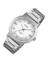 Casio MTP-B220D-7AV – Reloj de Hombre Analógico con Esfera blanca y Correa de Acero Inoxidable