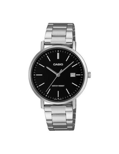 Reloj Casio MTP-VT05D-1E Hombre Acero Inoxidable y Fondo Negro