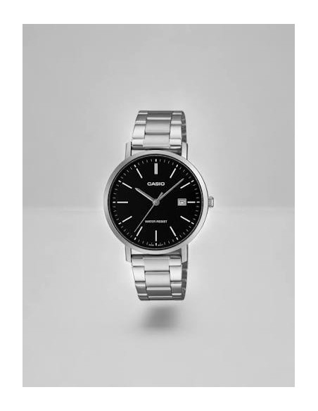 Reloj Casio MTP-VT05D-1E Hombre Acero Inoxidable y Fondo Negro