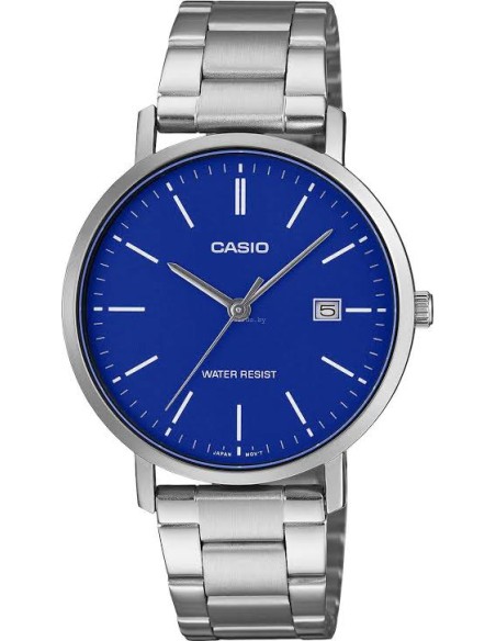 Reloj Casio MTP-VT05D-2E Hombre Acero Inoxidable y Fondo azul