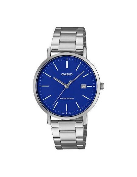 Reloj Casio MTP-VT05D-2E Hombre Acero Inoxidable y Fondo azul