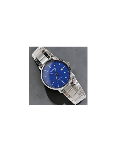 Reloj Casio MTP-VT05D-2E Hombre Acero Inoxidable y Fondo azul