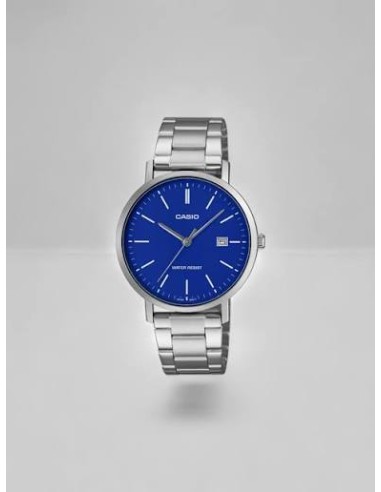 Reloj Casio MTP-VT05D-2E Hombre Acero Inoxidable y Fondo azul