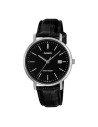 Reloj Casio MTP-VT05L-1E Hombre – Fondo Negro y Correa de Cuero