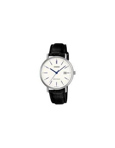 Reloj Casio MTP-VT05L-7E Hombre – Fondo blanco y Correa de Cuero
