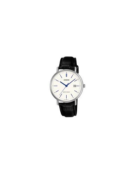 Reloj Casio MTP-VT05L-7E Hombre – Fondo blanco y Correa de Cuero