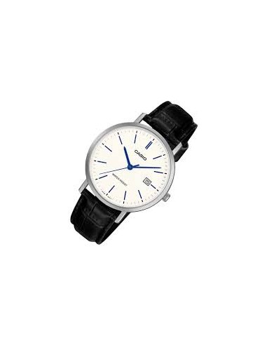 Reloj Casio MTP-VT05L-7E Hombre – Fondo blanco y Correa de Cuero