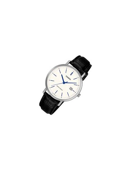 Reloj Casio MTP-VT05L-7E Hombre – Fondo blanco y Correa de Cuero