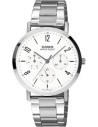 Reloj Casio MTP-VT06D-7B Hombre – Correa de Acero Inoxidable y Fondo Blanco
