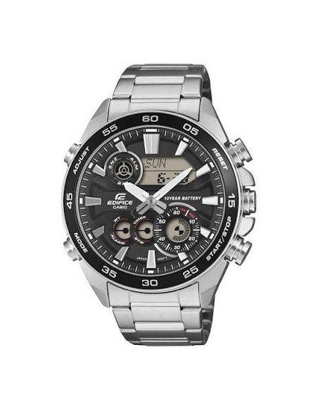 Reloj Casio Edifice ERA-130D-1A Hombre – Ana-Digi, Acero y Batería de 10 Años