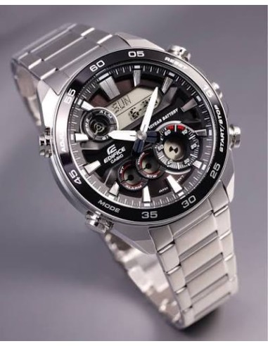 Reloj Casio Edifice ERA-130D-1A Hombre – Ana-Digi, Acero y Batería de 10 Años