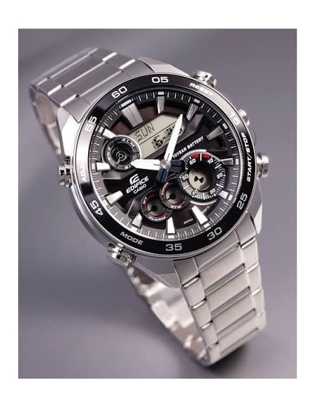Reloj Casio Edifice ERA-130D-1A Hombre – Ana-Digi, Acero y Batería de 10 Años