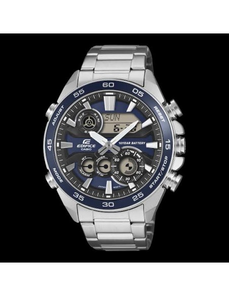 Reloj Casio Edifice ERA-130D-2A Hombre – Ana-Digi, Acero y Batería de 10 Años