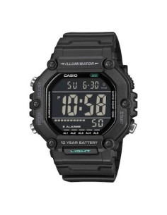 Reloj Casio AE-1600HX-1B – Digital Resistente al Agua con Correa de Resina Negra