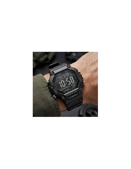 Reloj Casio AE-1600HX-1B – Digital Resistente al Agua con Correa de Resina Negra