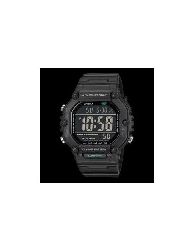 Reloj Casio AE-1600HX-1B – Digital Resistente al Agua con Correa de Resina Negra