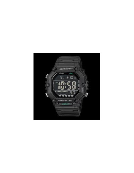 Reloj Casio AE-1600HX-1B – Digital Resistente al Agua con Correa de Resina Negra