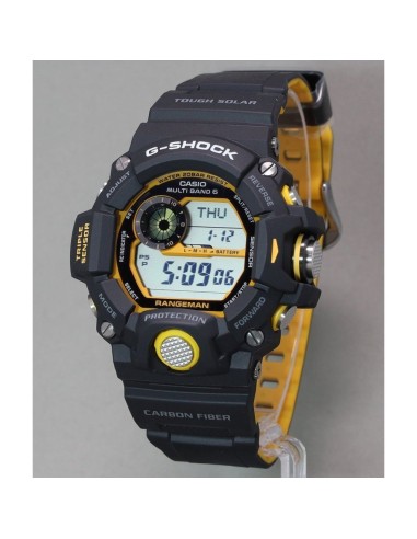 solar radiocontrol hombre Casio G-Shock Rangeman Black Yellow GW-9400YJ-1JF JDM 53.5MM 200M WR