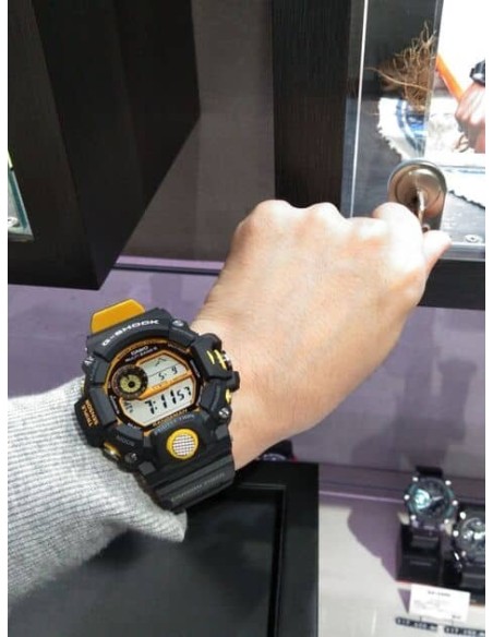 solar radiocontrol hombre Casio G-Shock Rangeman Black Yellow GW-9400YJ-1JF JDM 53.5MM 200M WR
