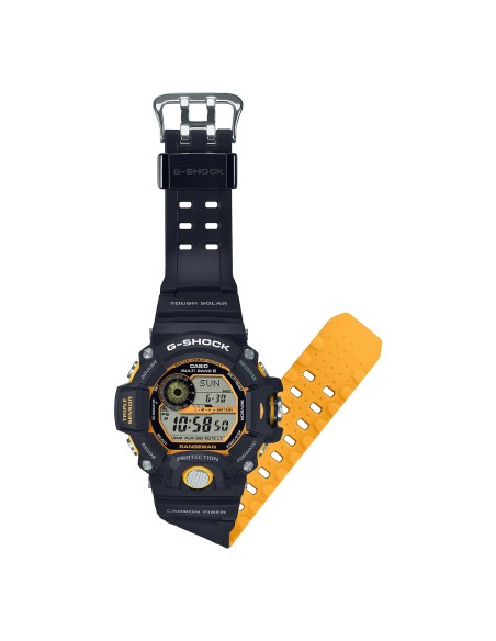solar radiocontrol hombre Casio G-Shock Rangeman Black Yellow GW-9400YJ-1JF JDM 53.5MM 200M WR
