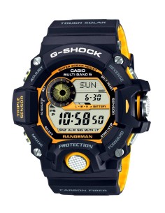 solar radiocontrol hombre Casio G-Shock Rangeman Black Yellow GW-9400YJ-1JF JDM 53.5MM 200M WR