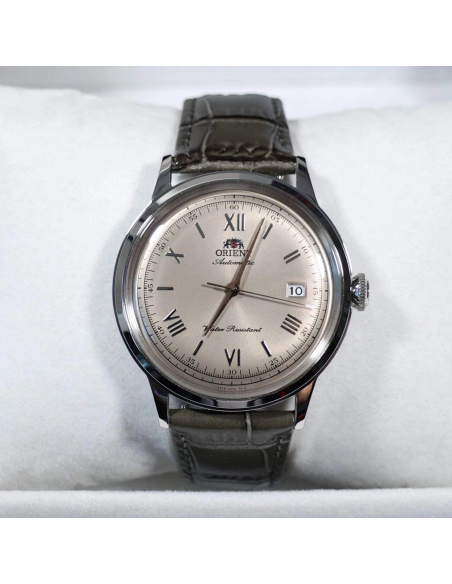 automático hombre Orient Bambino Grey Sunburst   RN-AC0025N JDM 40,5mm 30m