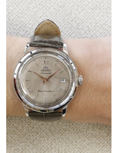 automático hombre Orient Bambino Grey Sunburst   RN-AC0025N JDM 40,5mm 30m