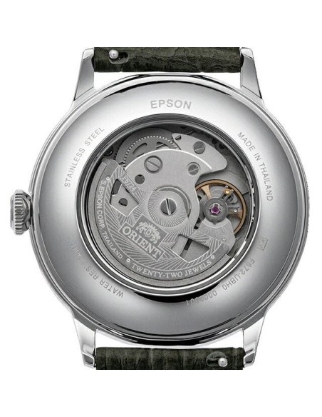 automático hombre Orient Bambino Grey Sunburst   RN-AC0025N JDM 40,5mm 30m