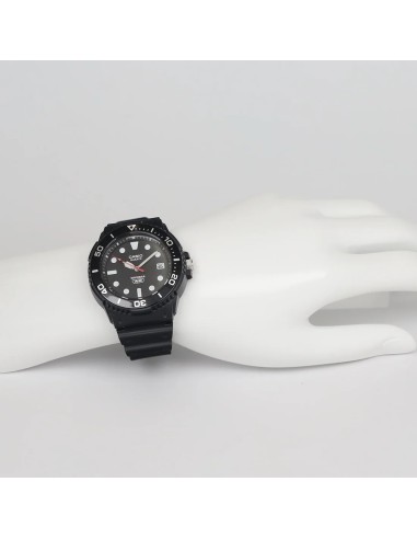Casio MRW-240H-1E1JF JDM 44.6mm 100m WR correa de silicona JDM (mercado interior japonés)