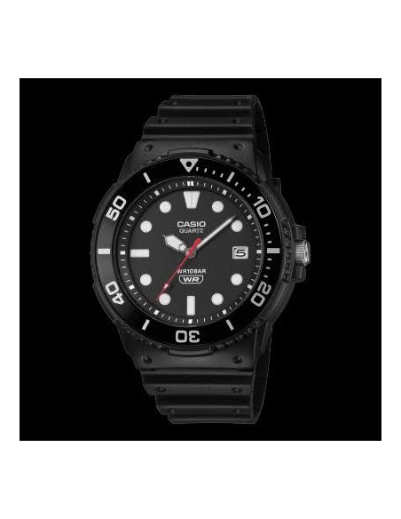 Casio MRW-240H-1E1JF JDM 44.6mm 100m WR correa de silicona JDM (mercado interior japonés)