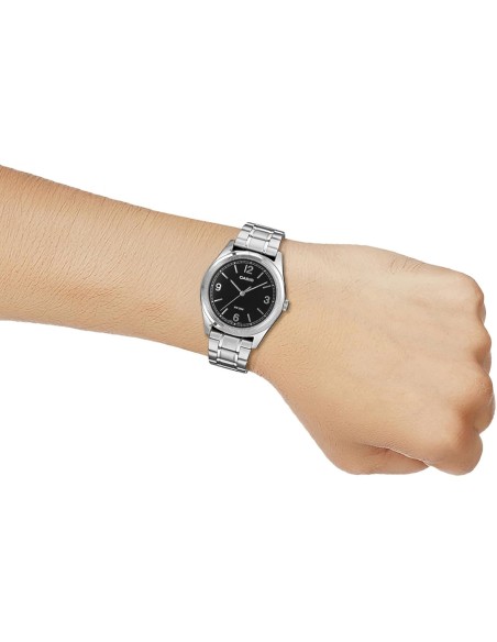 RELOJ hombre CASIO MTP-B210D-1AV correa acero inoxidable dial color negro