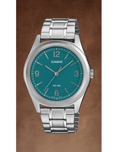 RELOJ hombre CASIO MTP-B210D-2a1 correa acero inoxidable dial color negro