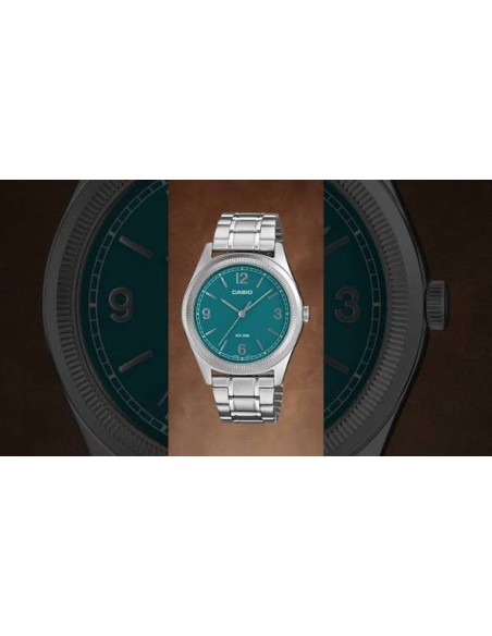 RELOJ hombre CASIO MTP-B210D-2a1 correa acero inoxidable dial color negro