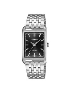 Reloj Casio MTP-B215D-1A – Analógico de Acero Inoxidable y Fondo Negro