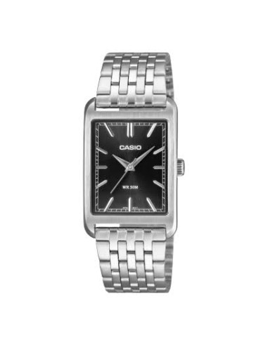 Reloj Casio MTP-B215D-1A – Analógico de Acero Inoxidable y Fondo Negro