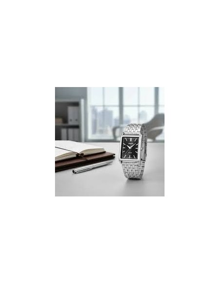 Reloj Casio MTP-B215D-1A – Analógico de Acero Inoxidable y Fondo Negro
