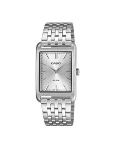Reloj Casio MTP-B215D-7A – Analógico de Acero Inoxidable y Fondo blanco