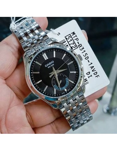 Reloj Casio analogico MTP-B315D-1AV correa de acero inoxidable