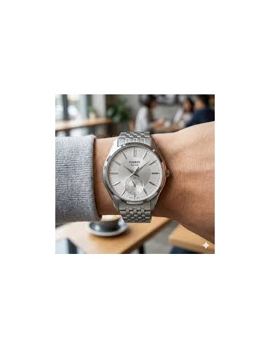 Reloj Casio analogico MTP-B315D-7AV correa de acero inoxidable