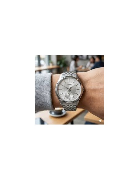 Reloj Casio analogico MTP-B315D-7AV correa de acero inoxidable