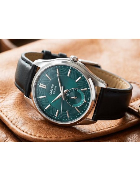 Reloj Casio MTP-B315L-3A – Reloj Hombre Analógico de Cuarzo con Correa de Cuero