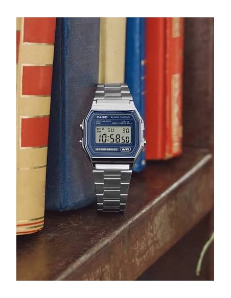 reloj mujer Casio A158WA-1Q plateado
